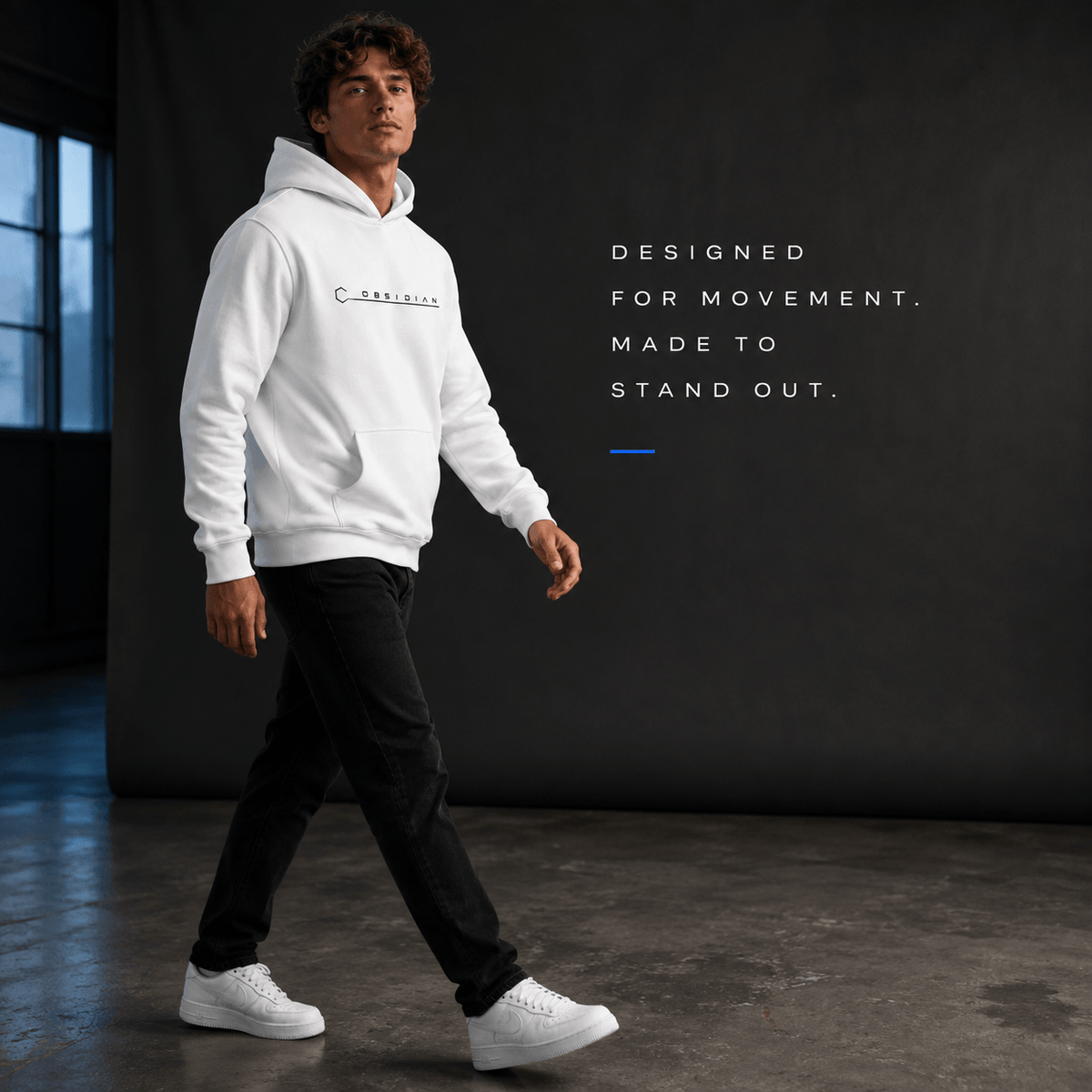 Obsidian Core Hoodie Arctic White