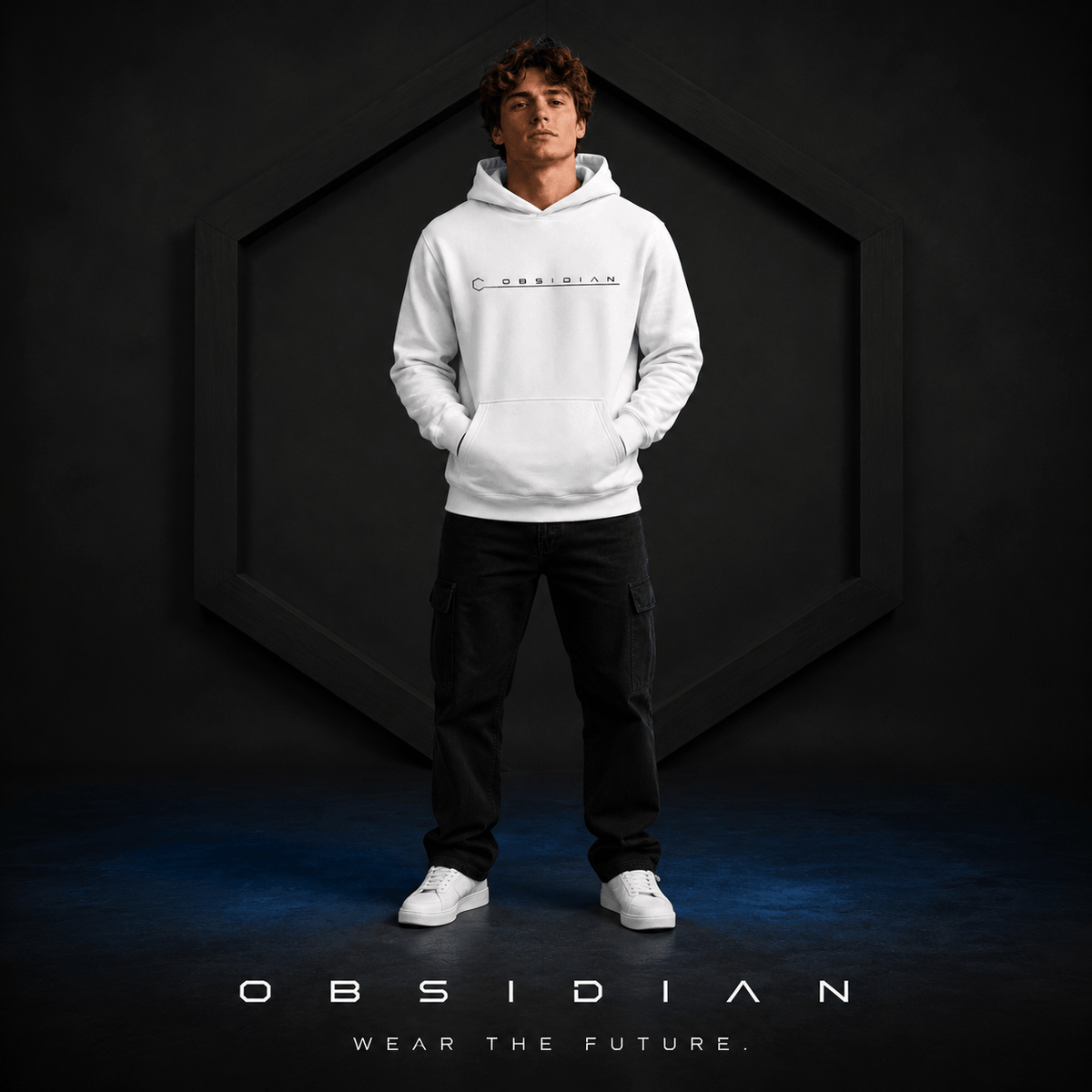 Obsidian Core Hoodie Arctic White