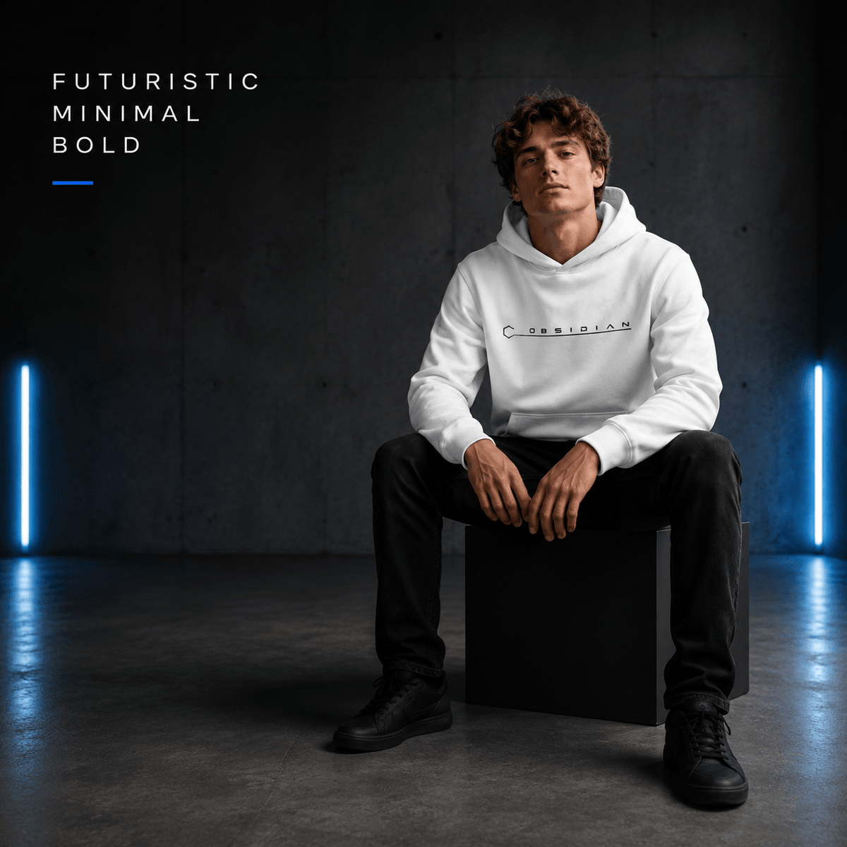 Obsidian Core Hoodie Arctic White